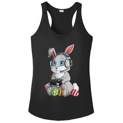 Easter Bunny Gamer Ladies PosiCharge Competitor Racerback Tank