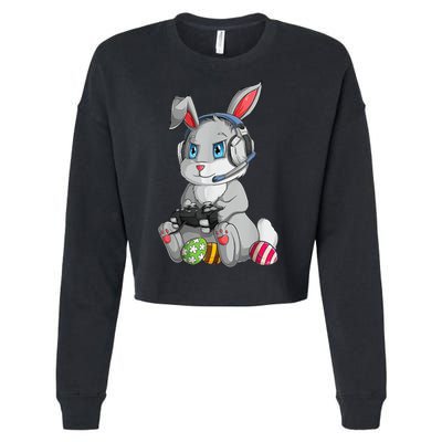 Easter Bunny Gamer Cropped Pullover Crew