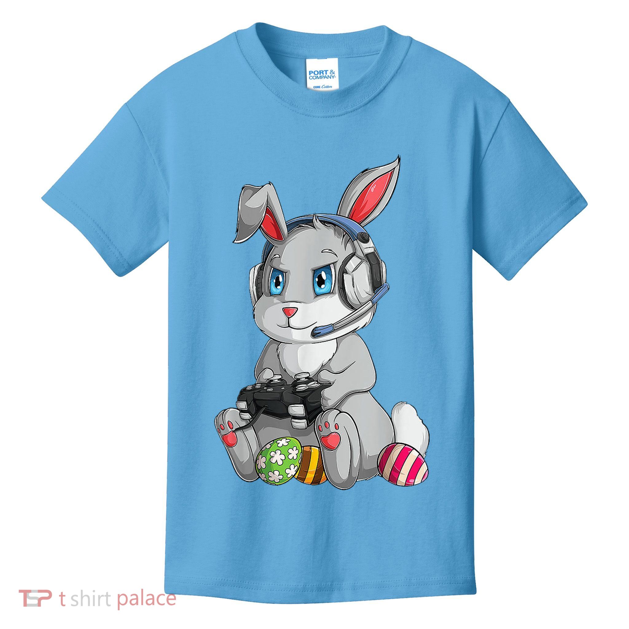 Easter Bunny Gamer Kids T-Shirt