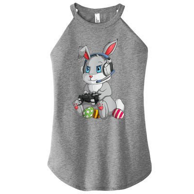 Easter Bunny Gamer Women’s Perfect Tri Rocker Tank