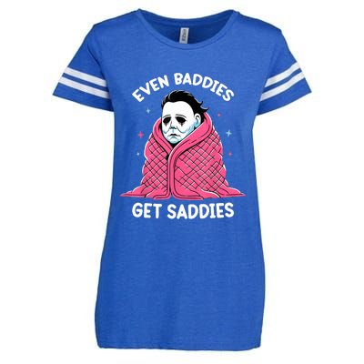 Even Baddies Get Saddies Raccoon Funny Oddly Specific Meme Enza Ladies Jersey Football T-Shirt