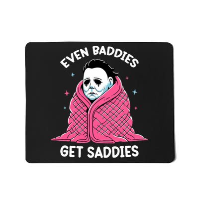 Even Baddies Get Saddies Raccoon Funny Oddly Specific Meme Mousepad