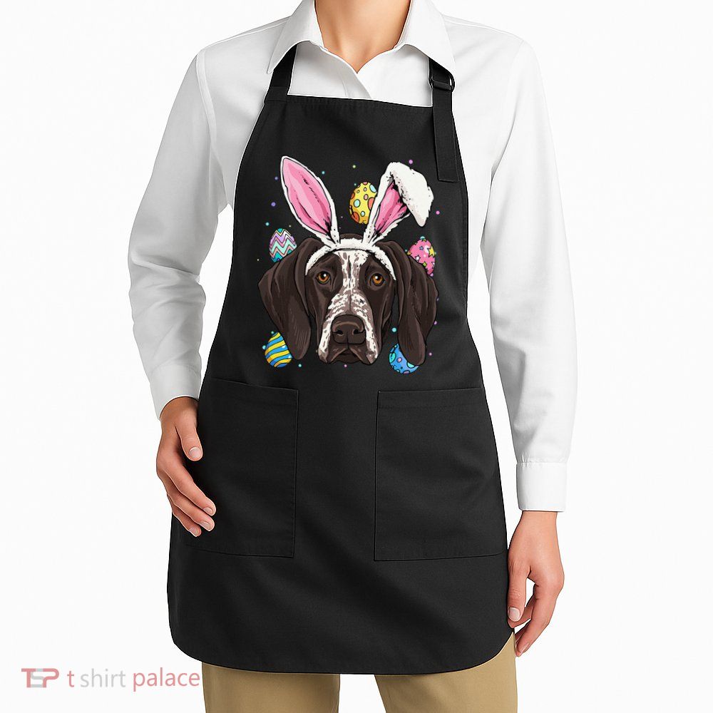 Easter Bunny German Shorthaired Pointer GSP Puppy Dog Lover Apron