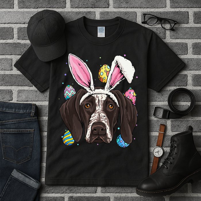 Easter Bunny German Shorthaired Pointer GSP Puppy Dog Lover Tall T-Shirt