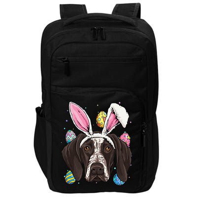 Easter Bunny German Shorthaired Pointer GSP Puppy Dog Lover Impact Tech Backpack