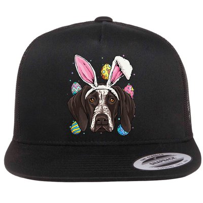 Easter Bunny German Shorthaired Pointer GSP Puppy Dog Lover Flatbill Hat