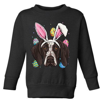 Easter Bunny German Shorthaired Pointer GSP Puppy Dog Lover Toddler Sweatshirt