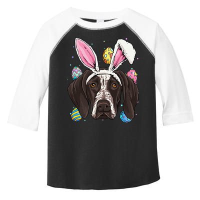 Easter Bunny German Shorthaired Pointer GSP Puppy Dog Lover Toddler Fine Jersey T-Shirt