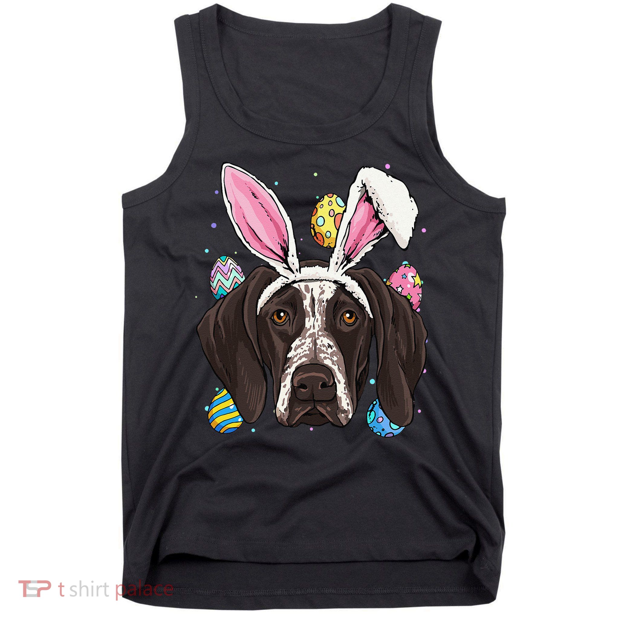 Easter Bunny German Shorthaired Pointer GSP Puppy Dog Lover Tank Top