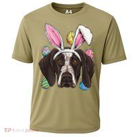 Easter Bunny German Shorthaired Pointer GSP Puppy Dog Lover Performance Shirt