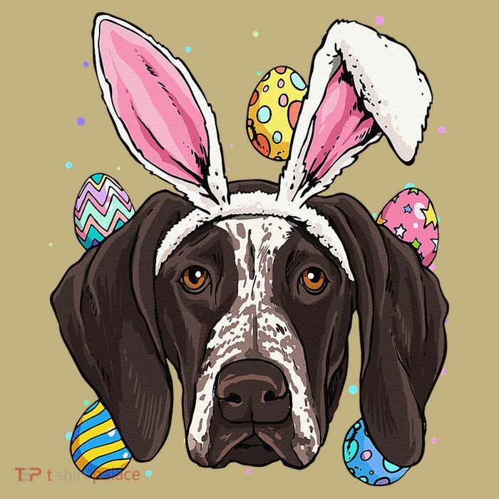 Easter Bunny German Shorthaired Pointer GSP Puppy Dog Lover Magnet