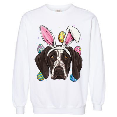 Easter Bunny German Shorthaired Pointer GSP Puppy Dog Lover Garment-Dyed Sweatshirt