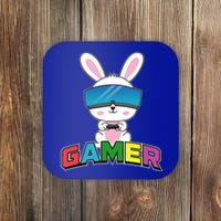 Easter Bunny Gamer Rabbit Easter Day Gaming Gift Coaster