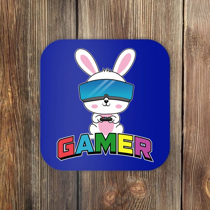 Easter Bunny Gamer Rabbit Easter Day Gaming Gift Coaster