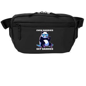 Even Baddies Get Saddies Funny Meme Cute Panda Crossbody Pack