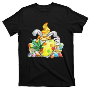 Easter Bunny Gnome Weed Leaf Lover Happy Easter Day T-Shirt