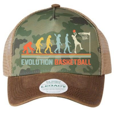 Evolution Basketball Gift For Basketball Gift Bball Legacy Tie Dye Trucker Hat