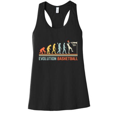 Evolution Basketball Gift For Basketball Gift Bball Women's Racerback Tank