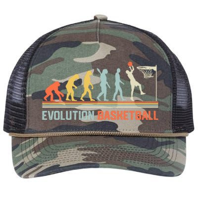 Evolution Basketball Gift For Basketball Gift Bball Retro Rope Trucker Hat Cap