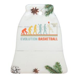 Evolution Basketball Gift For Basketball Gift Bball Ceramic Bell Ornament