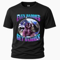Even Baddies Get Saddies Opossum Funny Cooling Performance Crew T-Shirt