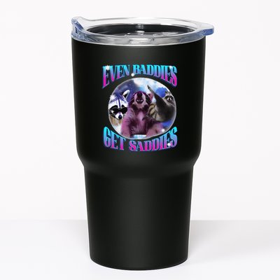 Even Baddies Get Saddies Opossum Funny Tumbler