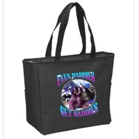 Even Baddies Get Saddies Opossum Funny Zip Tote Bag