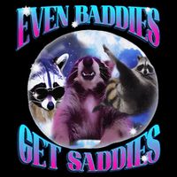 Even Baddies Get Saddies Opossum Funny Zip Tote Bag