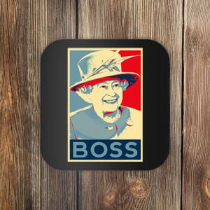 Elizabeth Boss Her Royal Highness Queen Of England Coaster