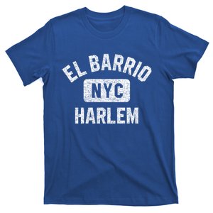 El Barrio Harlem Nyc Gym Style Distressed White Print Great Gift T-Shirt