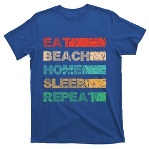 Eat Beach Home Sleep Tan Sunbathing Island Vacation Travel Gift T-Shirt