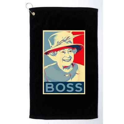 Elizabeth Boss Her Royal Highness Queen Of England Platinum Collection Golf Towel