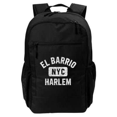 El Barrio Harlem Nyc Gym Style Distressed White Print Gift Backpack