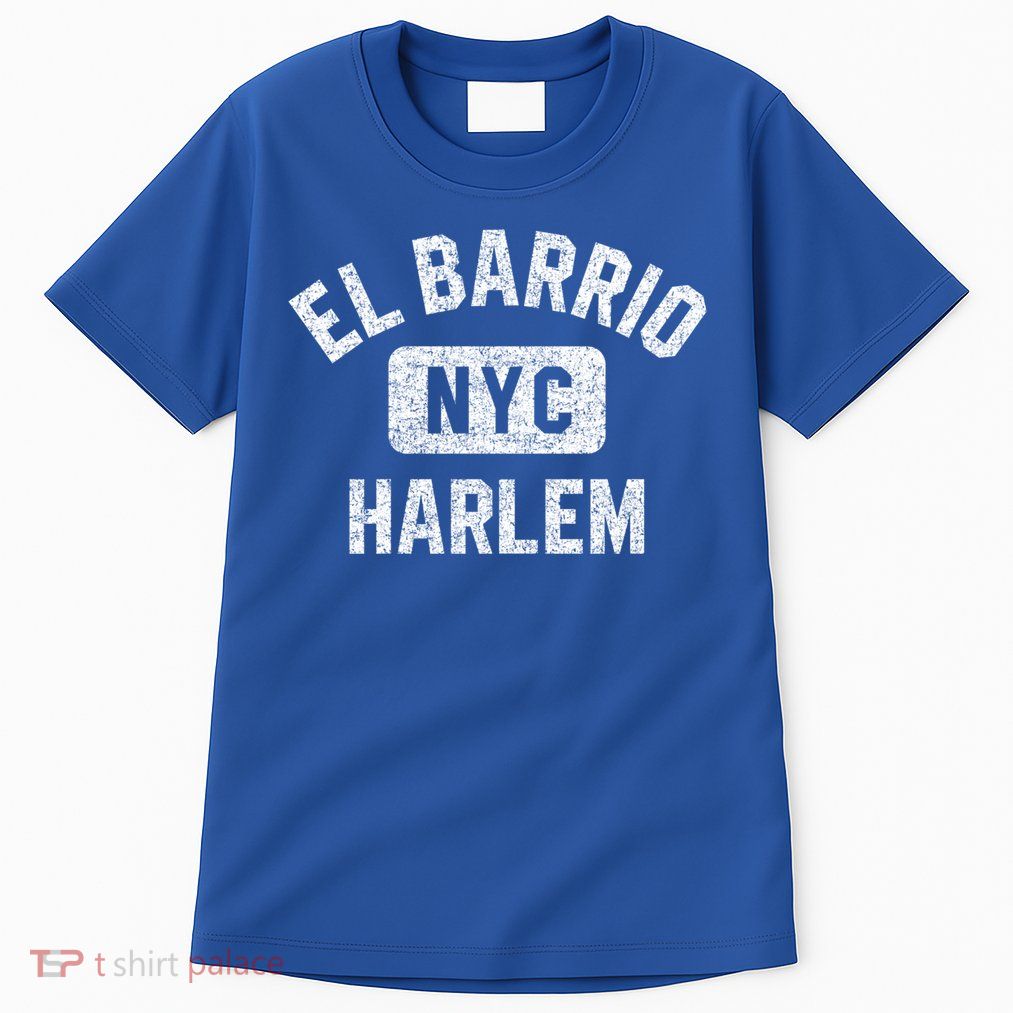 El Barrio Harlem Nyc Gym Style Distressed White Print Gift Tall T-Shirt