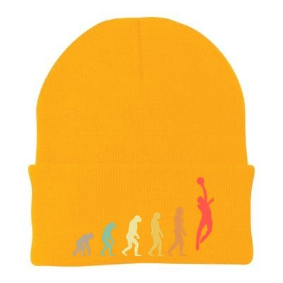 Evolution Basketball Human Evolution Basketball Player Silhouette Basketball Knit Cap Winter Beanie