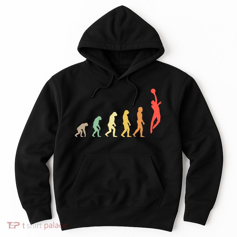 Evolution Basketball Human Evolution Basketball Player Silhouette Basketball Hoodie