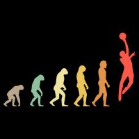 Evolution Basketball Human Evolution Basketball Player Silhouette Basketball Apron