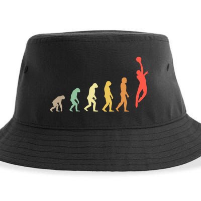 Evolution Basketball Human Evolution Basketball Player Silhouette Basketball Sustainable Bucket Hat