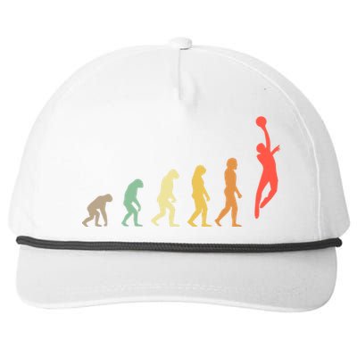 Evolution Basketball Human Evolution Basketball Player Silhouette Basketball Snapback Five-Panel Rope Hat