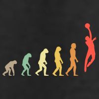 Evolution Basketball Human Evolution Basketball Player Silhouette Basketball 11oz C Handle Ceramic Mug