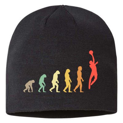 Evolution Basketball Human Evolution Basketball Player Silhouette Basketball Sustainable Beanie