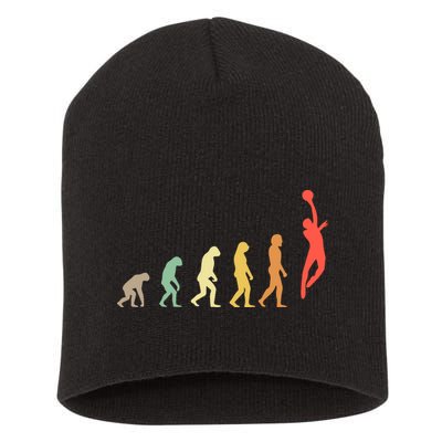 Evolution Basketball Human Evolution Basketball Player Silhouette Basketball Short Acrylic Beanie