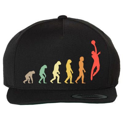 Evolution Basketball Human Evolution Basketball Player Silhouette Basketball Wool Snapback Cap