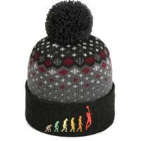 Evolution Basketball Human Evolution Basketball Player Silhouette Basketball The Baniff Cuffed Pom Beanie