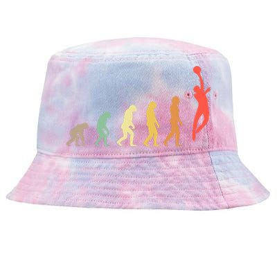 Evolution Basketball Human Evolution Basketball Player Silhouette Basketball Tie-Dyed Bucket Hat