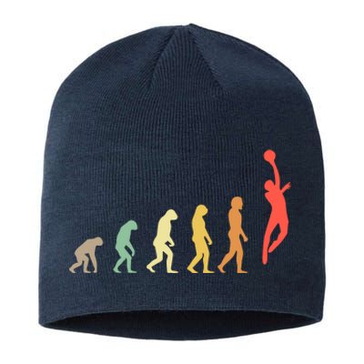 Evolution Basketball Human Evolution Basketball Player Silhouette Basketball Sustainable Beanie