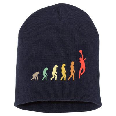 Evolution Basketball Human Evolution Basketball Player Silhouette Basketball Short Acrylic Beanie