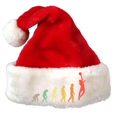 Evolution Basketball Human Evolution Basketball Player Silhouette Basketball Premium Christmas Santa Hat