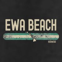 Ewa Beach Hi Hawaii Travel & 80s Style 7 Panel Mesh Trucker Snapback Hat