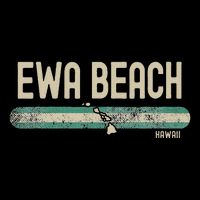 Ewa Beach Hi Hawaii Travel & 80s Style Cooling Performance Crew T-Shirt